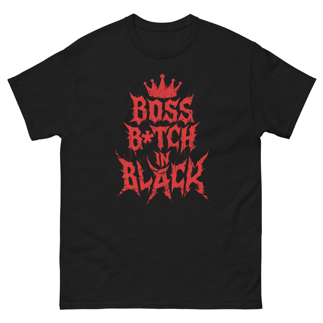 T-Shirt "Boss B*tch in Black" (organic cotton)