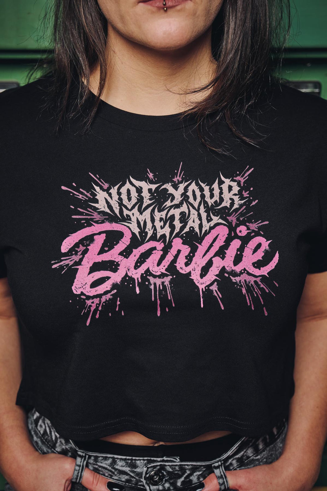 Crop-Top "Not Your Metal Barbie"