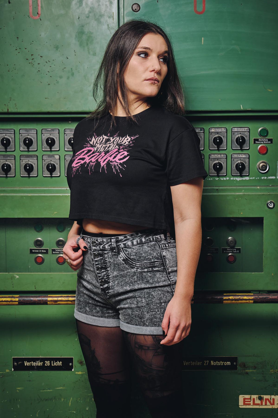 Crop-Top "Not Your Metal Barbie"