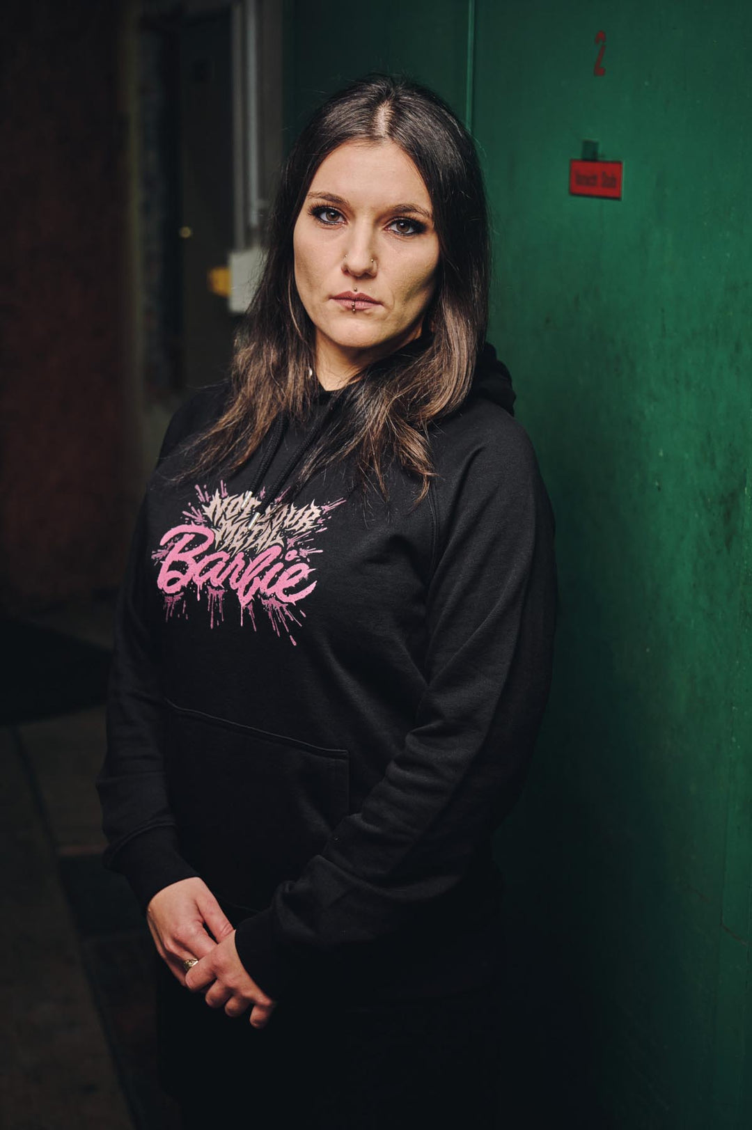 Hoodie "Not Your Metal Barbie" (organic raglan)