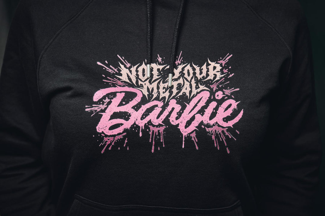 Hoodie "Not Your Metal Barbie" (organic raglan)