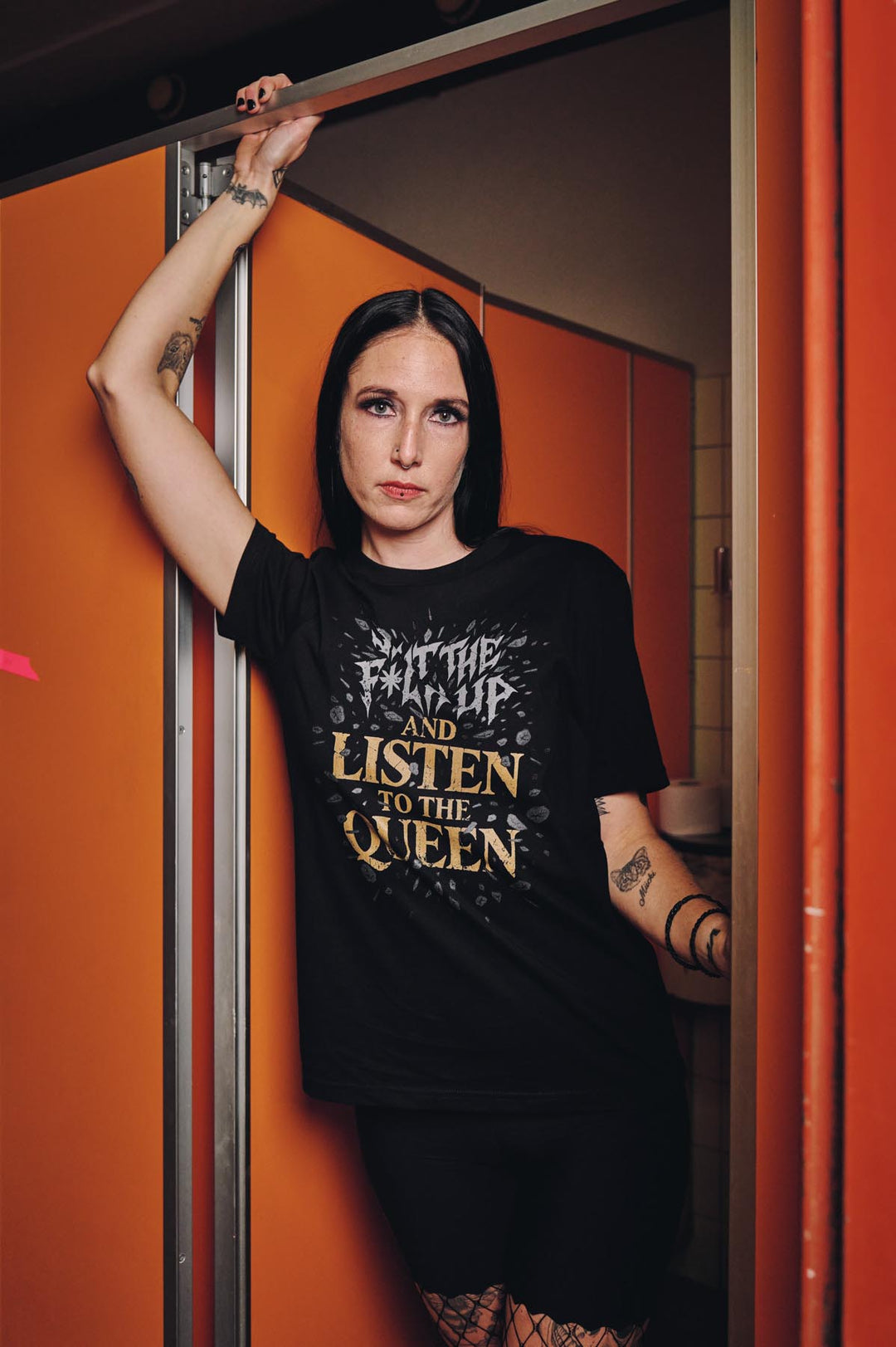 T-Shirt "Shut the F*ck Up and Listen to the Queen" (organic cotton)
