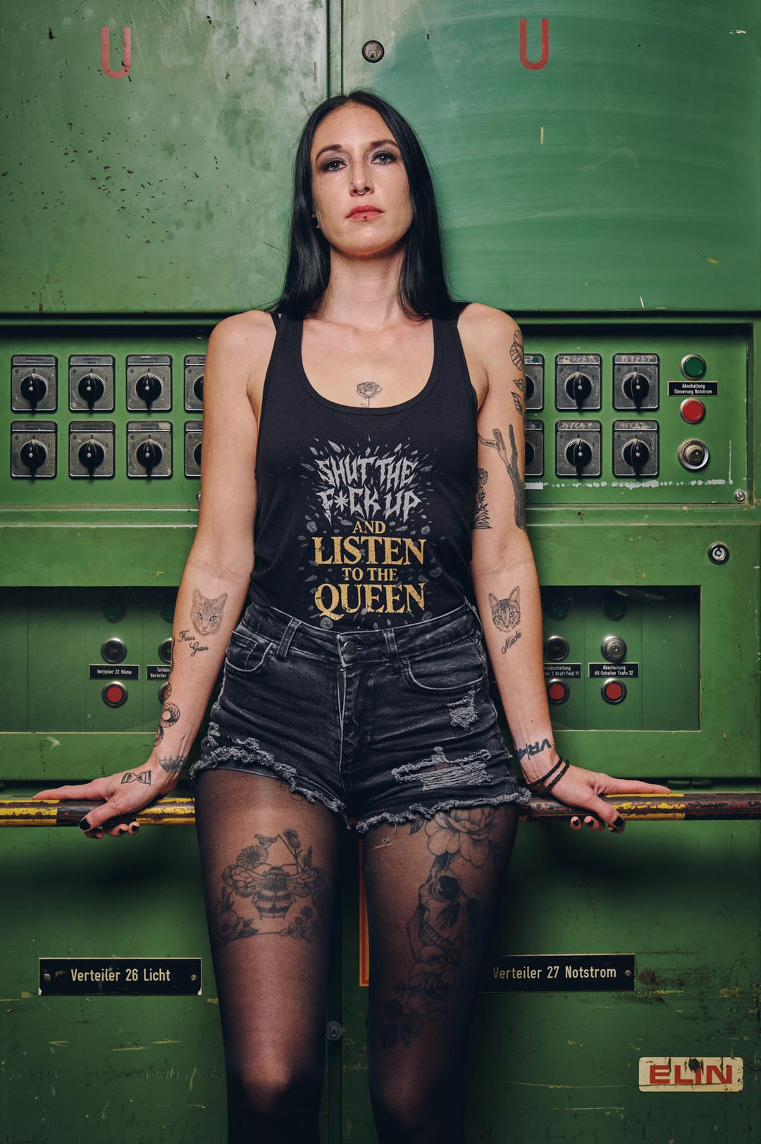Tank-Top „Shut the f*ck up and Listen to the Queen"