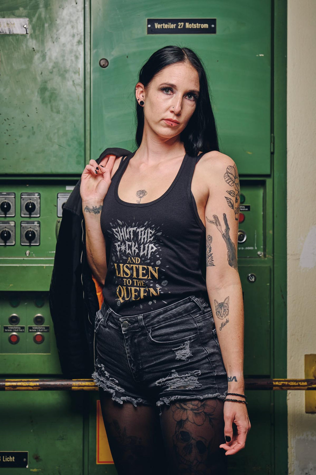 Tank-Top „Shut the f*ck up and Listen to the Queen"